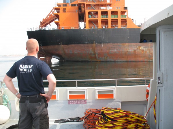 At anchor off Brofjorden